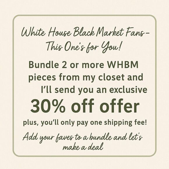 🖤 WHBM Bundle Deal – 30% Off When You Buy 2+ - Picture 1 of 1